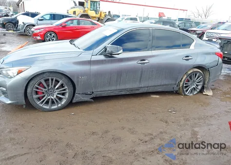 2017 Infiniti Q50 3.0T Red Sport 400 из США, поврежденный, VIN JN1FV7AP7HM850618